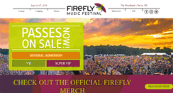 Desktop Screenshot of fireflyfestival.com